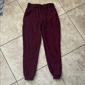 lululemon athletica Burgundy Track Pants